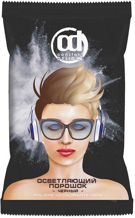 CONSTANT DELIGHT Порошок осветляющий для волос черный, 500 г 